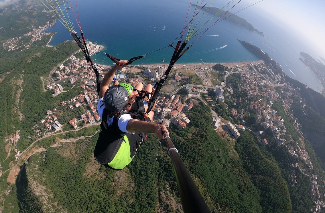 Budva Paragliding Montenegro Tour